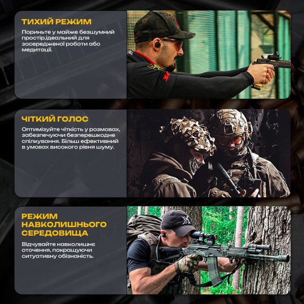 Активні захисні навушники (беруші) Earmor M20T PRO Foliage Green з Bluetooth 5.4