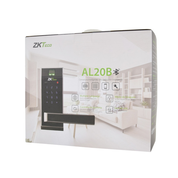 Smart замок ZKTeco AL20B left для лівих дверей з Bluetooth і зчитувачем відбитку пальця