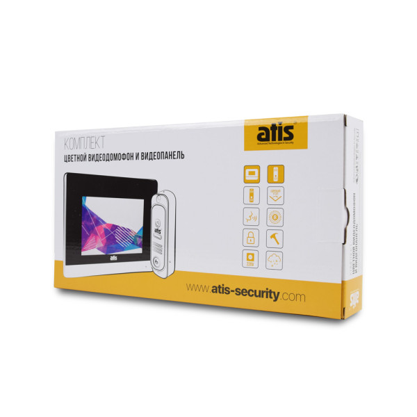 Комплект відеодомофона ATIS AD-780MW Kit box: відеодомофон 7" з детектором руху і відеопанель