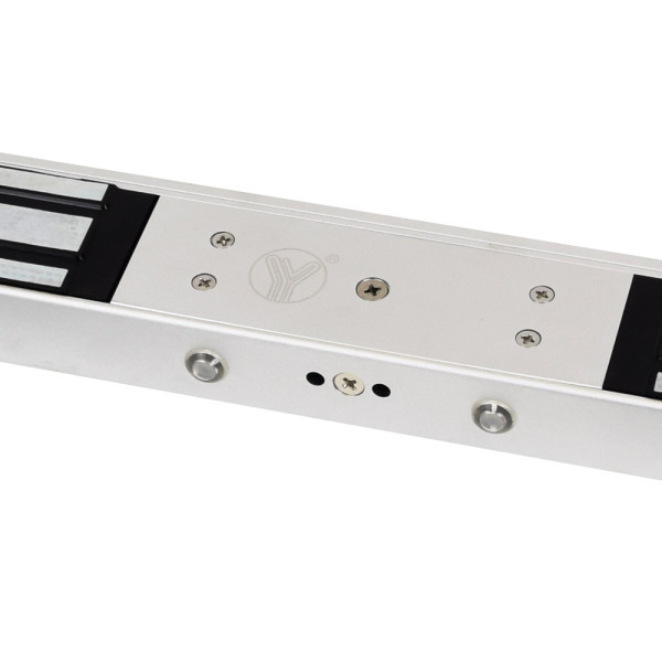 Електромагнітний замок для двостулкових дверей Yli Electronic YM-280ND(LED)-DS зі світловою індикацією, датчиком стану замка і дверей для системи контролю доступу