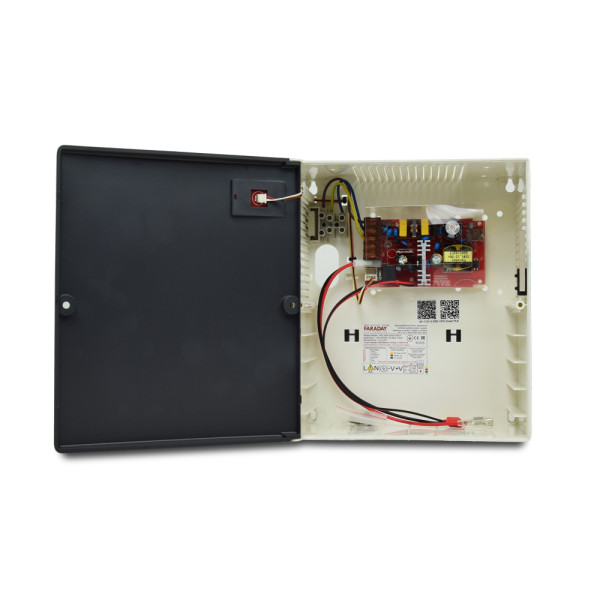 Безперебійний блок живлення Faraday Electronics UPS 35W Smart ASCH PLB під акумулятор 7А/г в пластиковому боксі