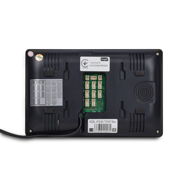 Комплект відеодомофона ATIS AD-770FHD/T-B Kit box: відеодомофон 7" з детектором руху і підтримкою Tuya Smart і відеопанель