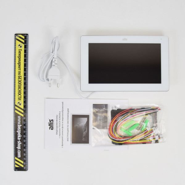 Комплект відеодомофона ATIS AD-770FHD/T-W Kit box: відеодомофон 7" з детектором руху і підтримкою Tuya Smart і відеопанель