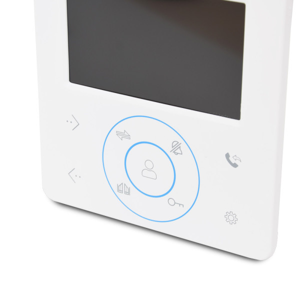 Комплект відеодомофону BCOM BD-480M White Kit: відеодомофон 4" і відеопанель