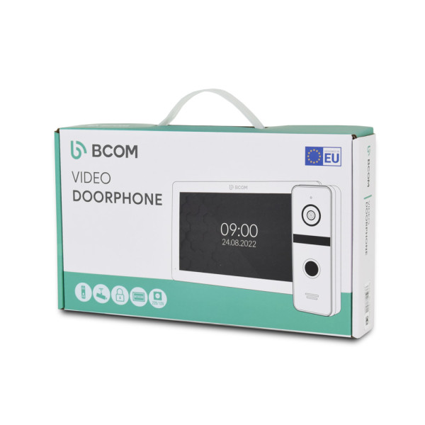 Комплект відеодомофону BCOM BD-480M White Kit: відеодомофон 4" і відеопанель