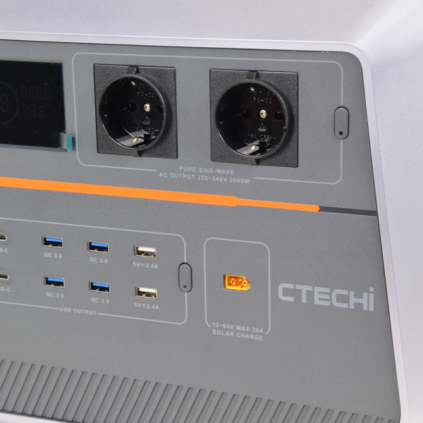 Зарядна станція CTECHI PPS-ST2000 потужністю 2000W/1536Wh