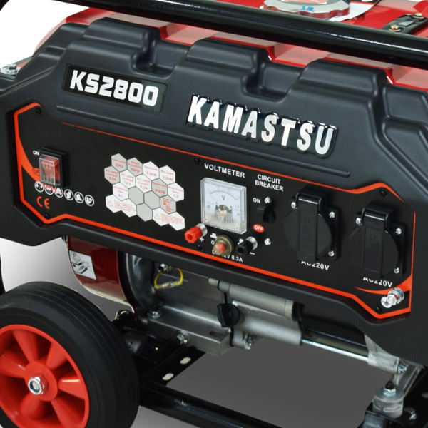 Бензиновий генератор Kamastsu KS2800 максимальна потужність 2 кВт