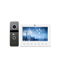 Комплект відеодомофона Neolight KAPPA HD / Solo FHD Graphite: відеодомофон 7" з вбудованим БКЗ і 2 Мп відеопанель