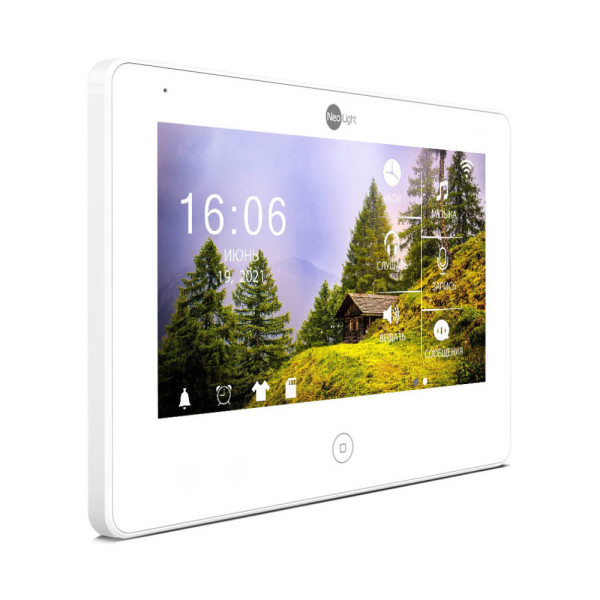 Комплект відеодомофона Neolight NeoKIT HD Pro WF Graphite: відеодомофон 7" з Wi-Fi з детектором руху і 2 Мп відеопанель