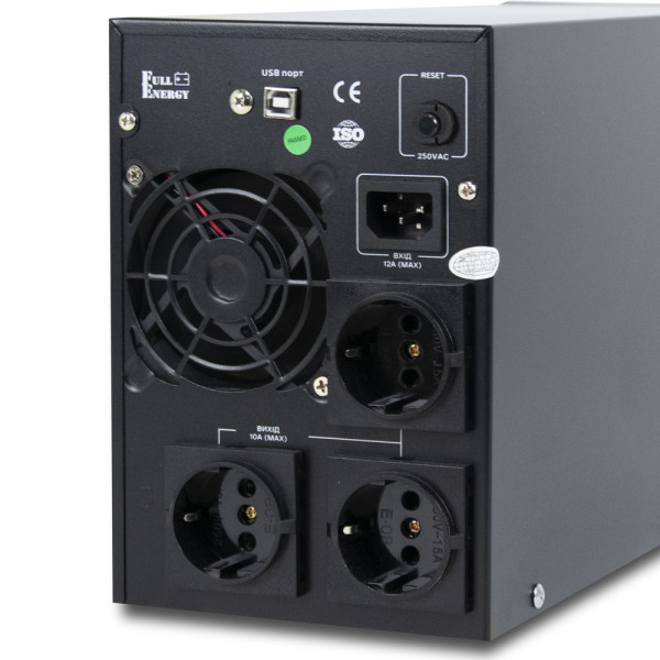 Налаштовуваний online ДБЖ Full Energy BBGP-220/30Pro 2000ВА / 1600Вт з правильною синусоїдою та LCD-дисплеєм