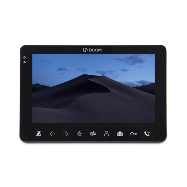 Комплект відеодомофону BCOM BD-780FHD Black Kit: відеодомофон 7" і відеопанель