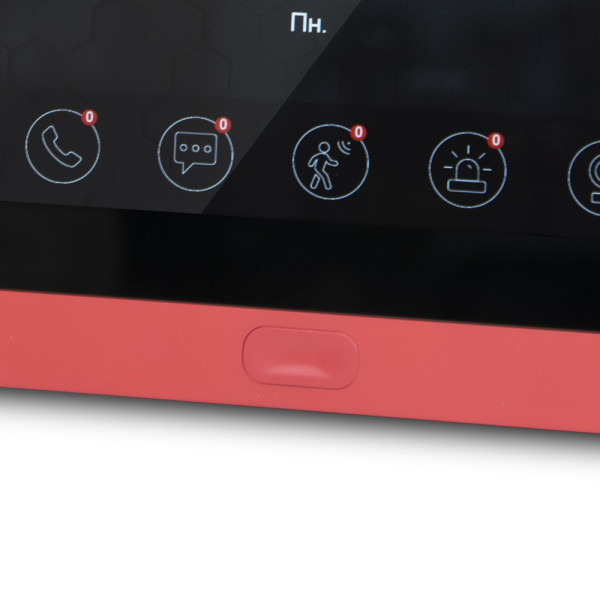 Комплект Wi-Fi відеодомофонa 7" BCOM BD-760FHD/T Red з підтримкою Tuya Smart + BT-400FHD Black