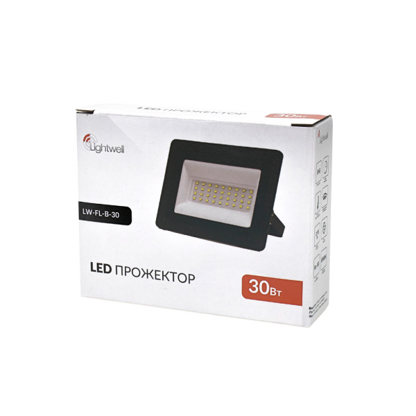 Прожектор світлодіодний Lightwell LW-FL-B-30 30 W