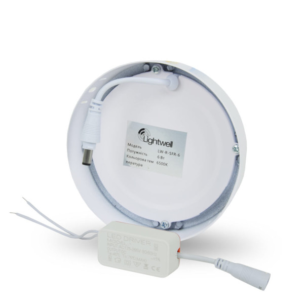 Світильник світлодіодний LIGHTWELL LW-R-SFR-6 6 W круглий накладний
