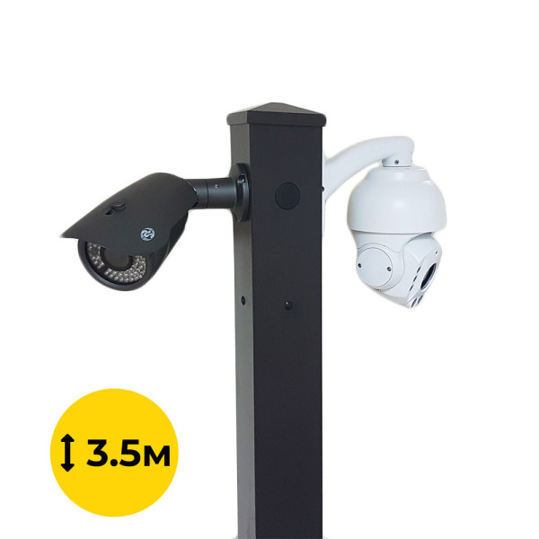 Комплект: Світильник світлодіодний Lightwell ZY-DY11-65K-150W  + Стовп 103Р 3.5м + Кронштейн DS-1275ZJ + Бандажна стрічка SB 207 20х0,7 бухта 50м + Замок BCS-20 + Кронштейн ZelK КСУР (труба: 50) (довжина труби: 700)