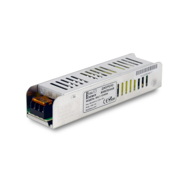 Комплект: Cвітильник LED лінійний 450мм 10Вт 6500K Faraday Electronics + Блок живлення Full Energy BGL1-12V60W 12В / 5А / 60Вт + Регулятор яскравості OKY3220 димер для світлодіодних стрічок 12В/24В DC 30А 360Вт