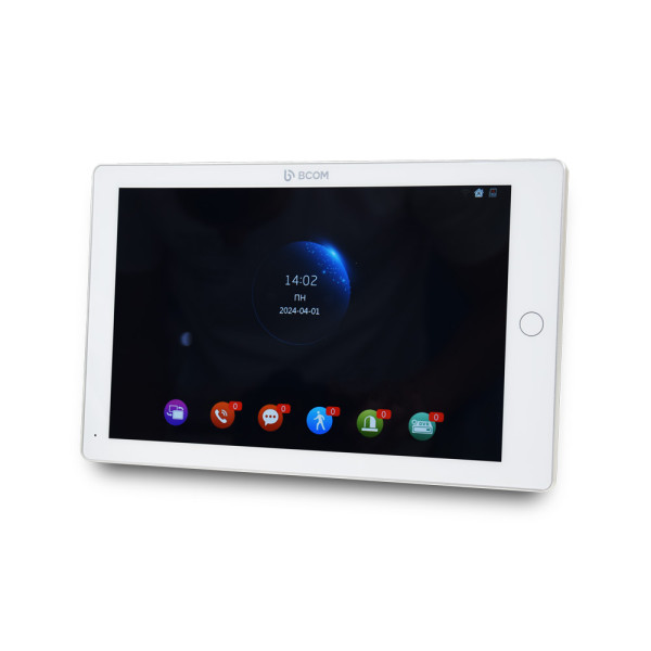 Комплект Відеодомофон 10" BCOM BD-1070FHD/DVR-T White з підтримкою Tuya Smart + Відеопанель Tantos Triniti FHD