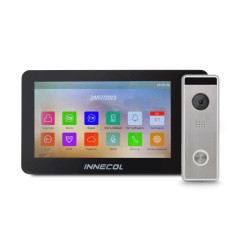 Комплект відеодомофона INNECOL NEO HD (Black) + Tantos Triniti HD