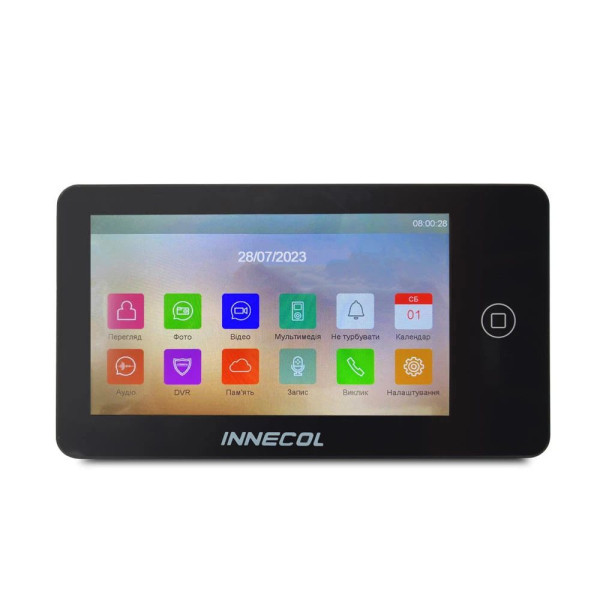 Комплект відеодомофона INNECOL NEO HD (Black) + Tantos Triniti HD