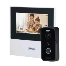 Комплект відеодомофона Dahua DHI-VTH2611L-WP + DHI-VTO2111D-P-S2 з Wi-Fi та зчитувачем Mifare
