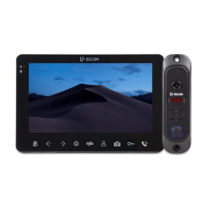 Комплект відеодомофона BCOM BD-780 Black Kit (чорний монітор + чорна панель виклику)