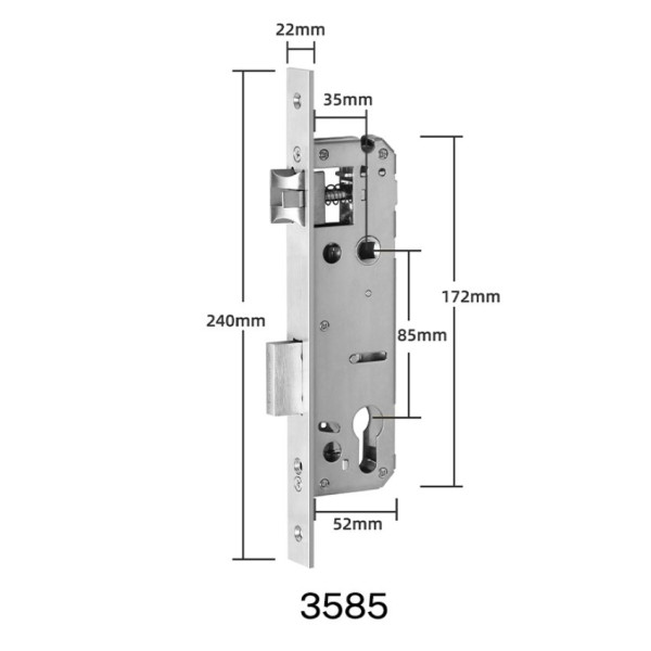 Умный дверной замок SEVEN LOCK SL-7761B silver