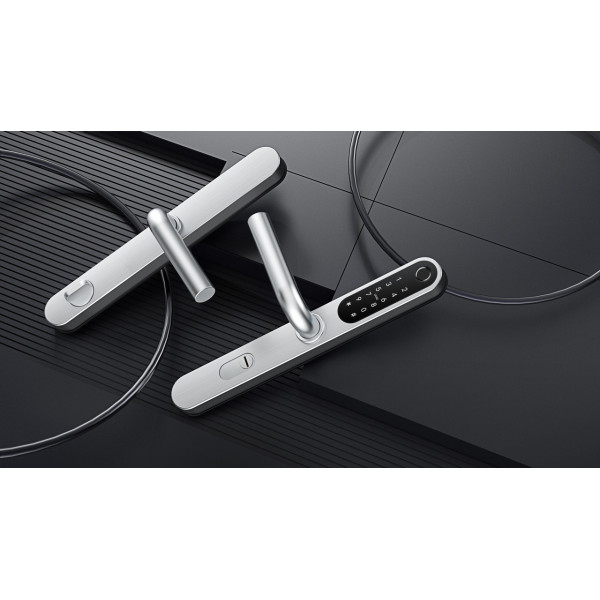 Умный дверной биометрический замок SEVEN LOCK SL-7761BF silver (без врезной части)
