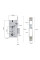 Умный дверной биометрический замок SEVEN LOCK SL-7768BF silver (врезная часть (252) 6085)
