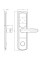 Электронный RFID замок для офисов SEVEN LOCK SL-7731 silver ID EM