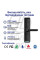 Умный дверной биометрический замок SEVEN LOCK SL-7767BFW black (врезная часть 6068 auto close)