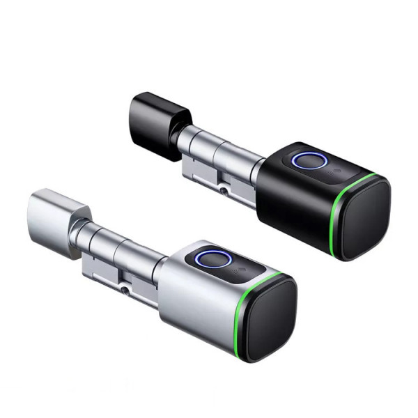 Умный дверной биометрический замок (цилиндр) SEVEN LOCK SL-7773BF silver