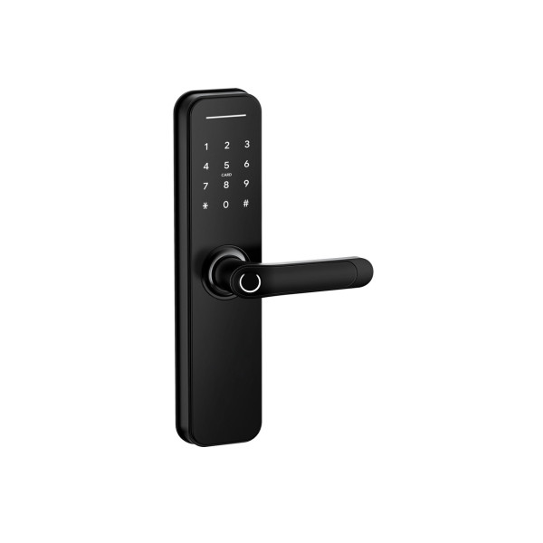 Умный дверной биометрический замок SEVEN LOCK SL-7766BF black (без врезной части)