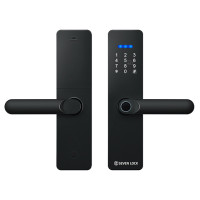 Умный дверной биометрический замок SEVEN LOCK SL-7740BF black (врезная часть 5050)