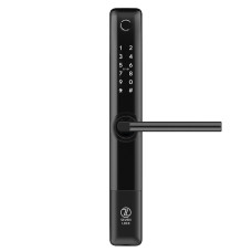 Умный дверной биометрический замок SEVEN LOCK SL-7762BF black (без врезной части)