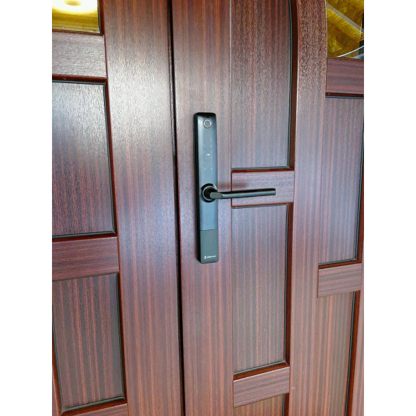 Умный дверной биометрический замок SEVEN LOCK SL-7762BF black (без врезной части)