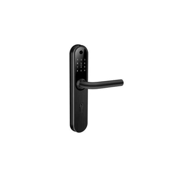 Умный дверной биометрический замок SEVEN LOCK SL-7768BF (85мм) black (без врезной части)