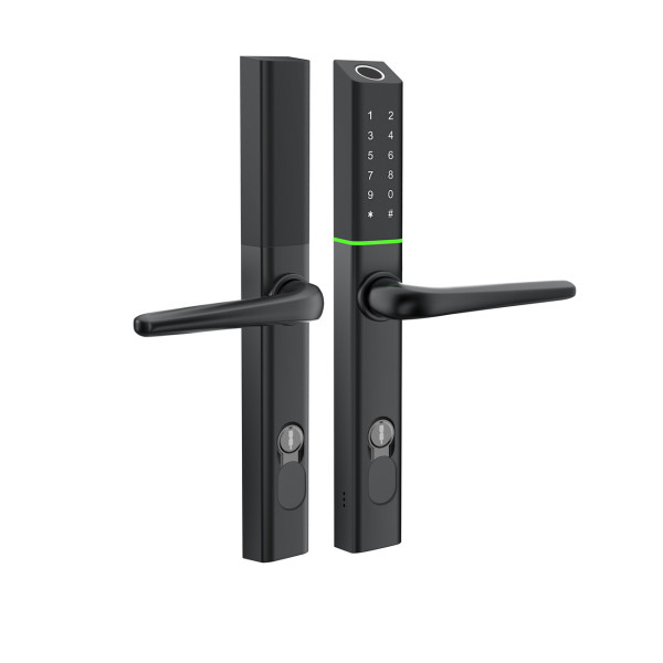 Умный дверной биометрический замок SEVEN LOCK SL-7763BF black (без врезной части)