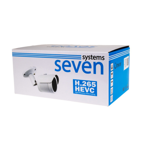 IP-видеокамера 5 Мп SEVEN IP-7225PA-DL white 2,8 мм с умной двойной подсветкой