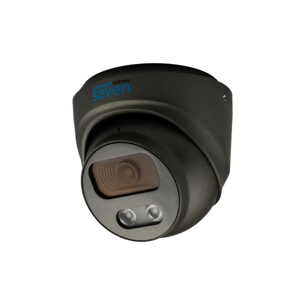 IP-видеокамера 5 Мп SEVEN IP-7215PA-DL black 2,8 мм с умной двойной подсветкой