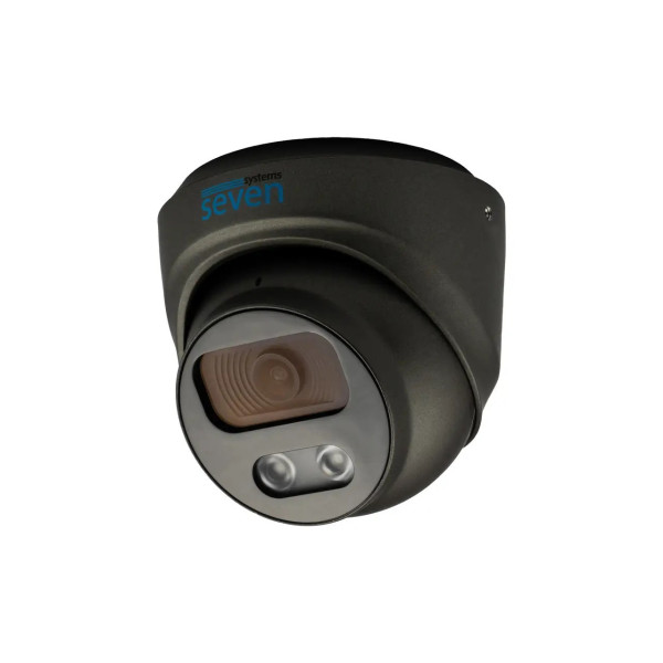 IP-видеокамера 2 Мп SEVEN IP-7212PA-DL black 2,8 мм с умной двойной подсветкой