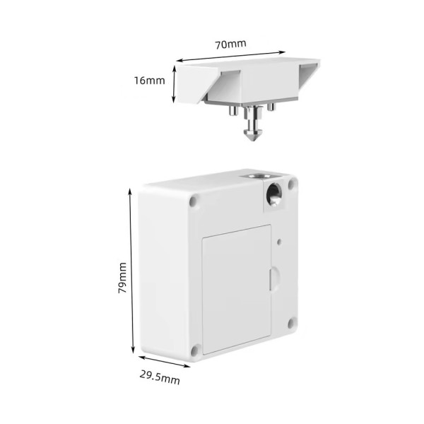 Мебельный RFID замок SEVEN LOCK SL-7733B Bluetooth white